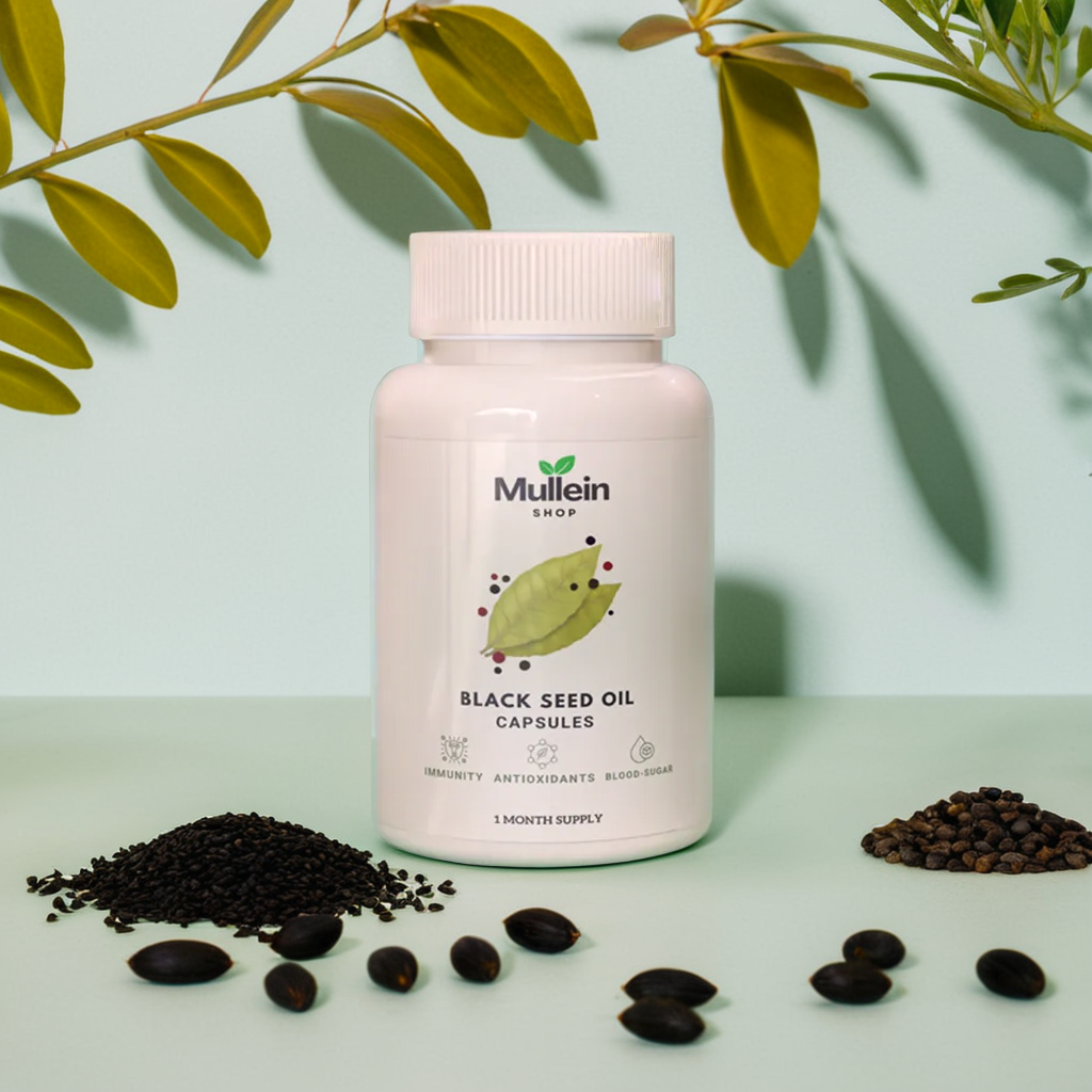 ShopMullein® Capsules d'huile de graine noire 